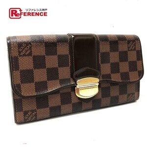 Louis Vuitton Damier Sistine Portefeuille Wallet flap brown Ebene Brown